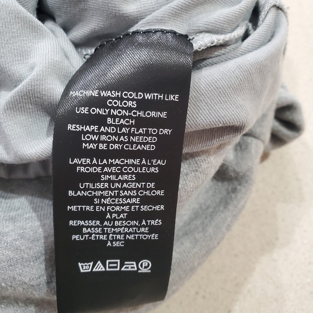 Pilcro Anthropologie Mock Neck Cropped Sweatshirt Heather Gray L OB1866615 - Picture 12 of 14